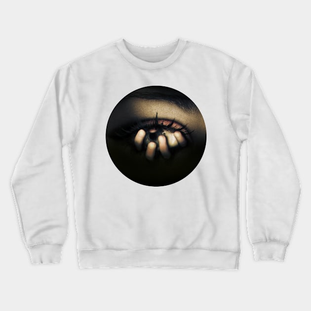 Out of Mein Eye Crewneck Sweatshirt by Richard George Davis